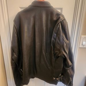 Vintage men's Black leather jacket